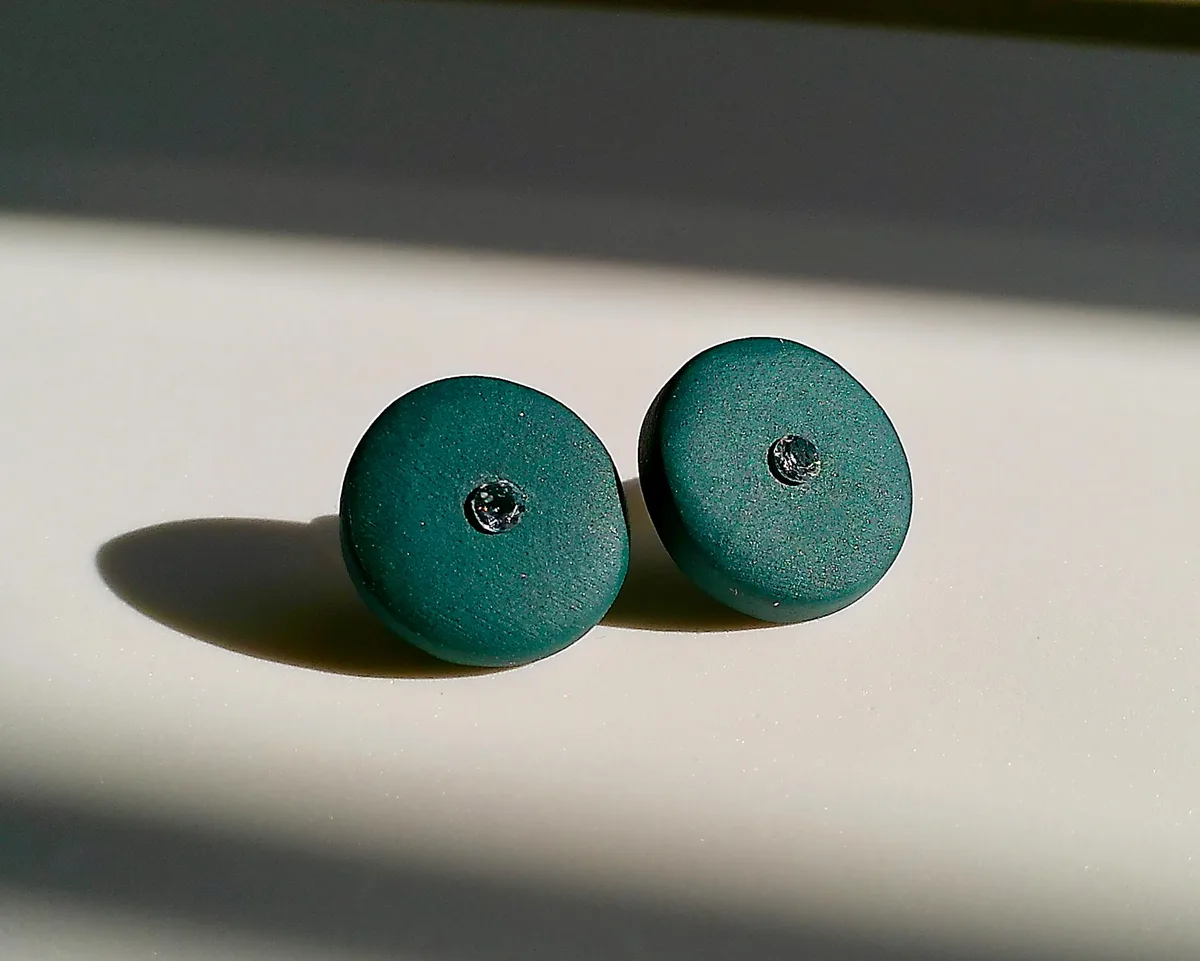 Pendientes porcelana tejida · pequeño